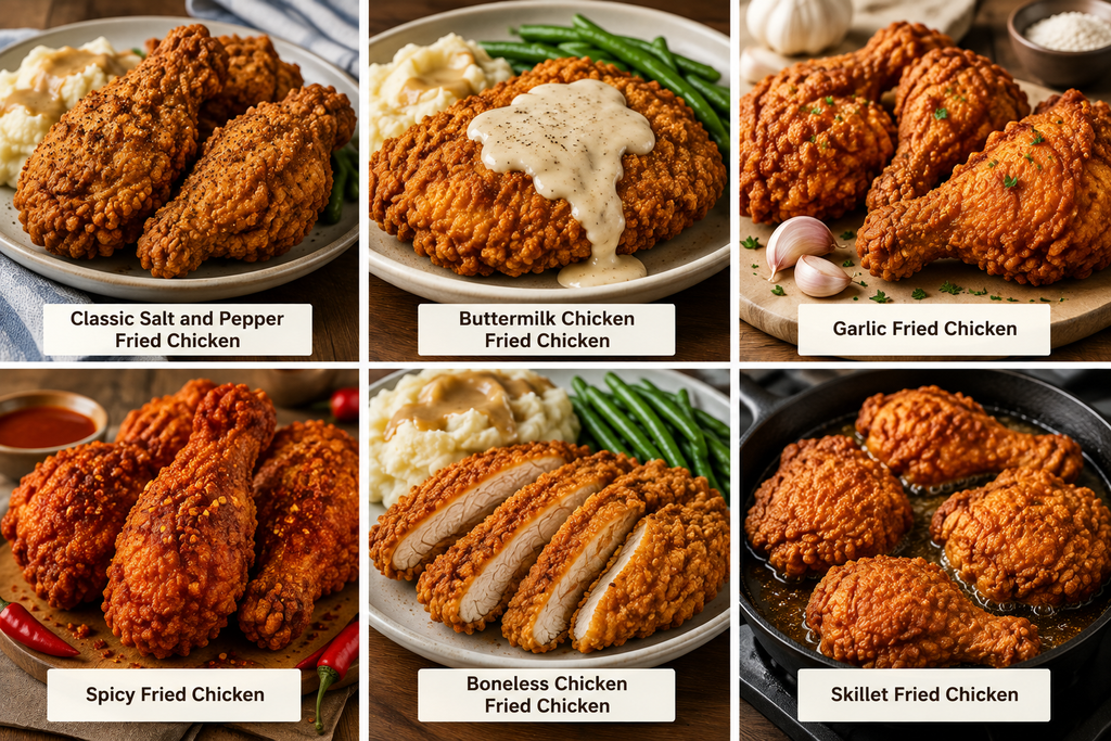 Simple fried chicken recipe variations
