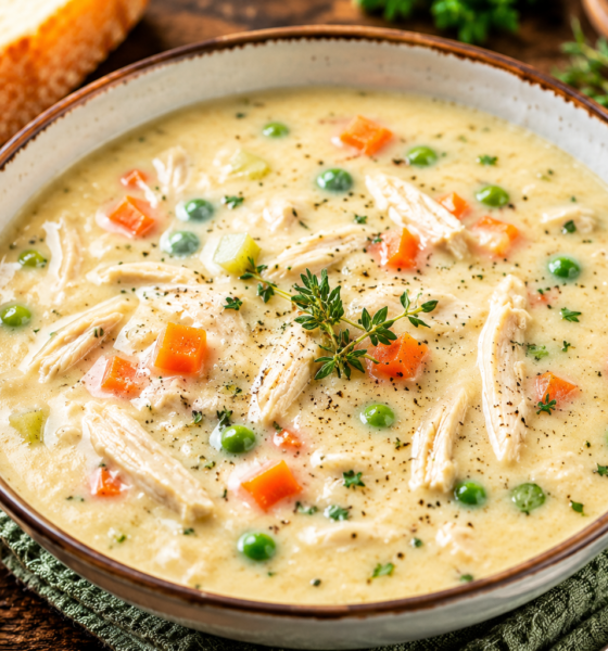 Homemade cream chicken soup