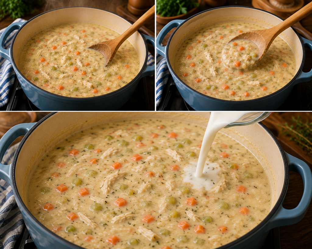 Thicken the Homemade cream of chicken soup