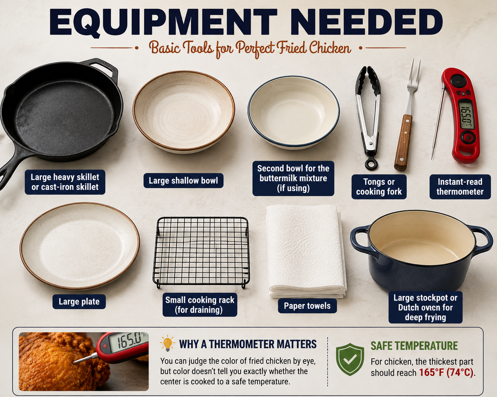 Equipment Needed For Simple Fried Chicken Recipe
