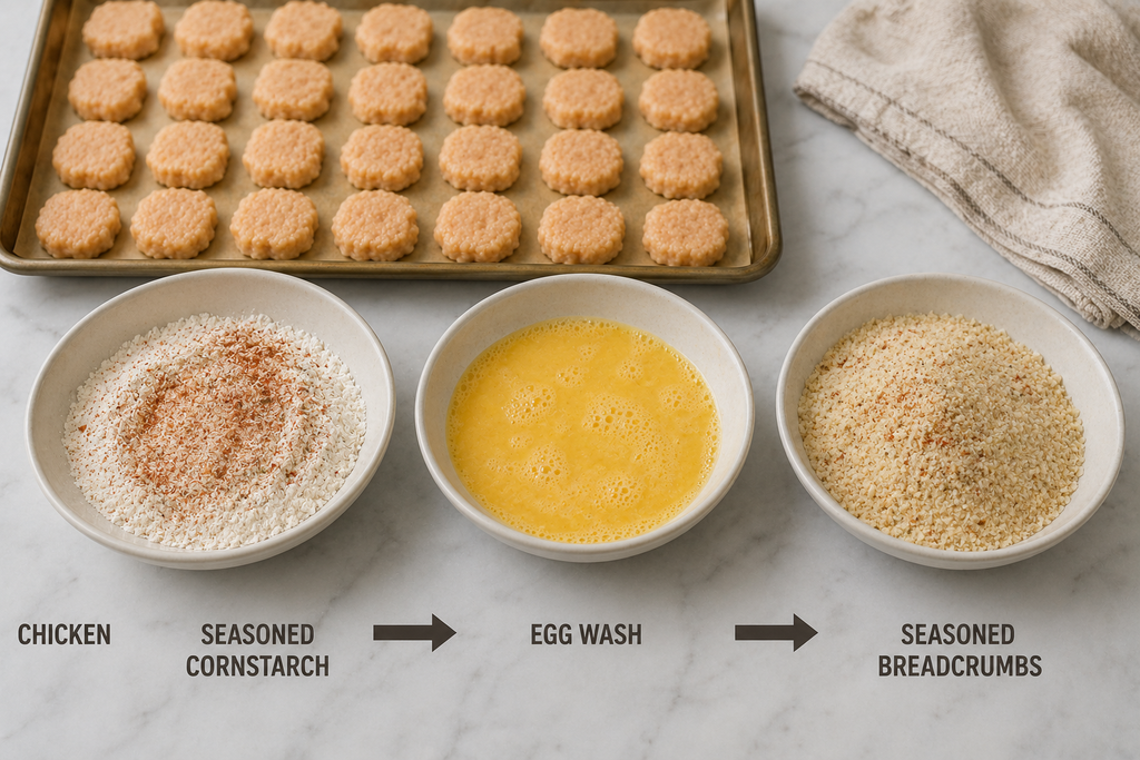 prepare Coating material for gluten free chicken nuggets