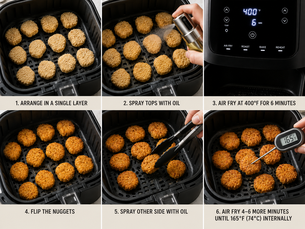 Air Fry the Chicken Nuggets
