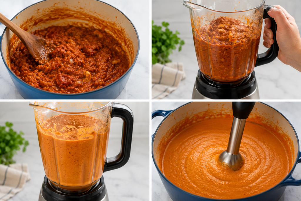 Blend the Sauce for butter chicken recipe