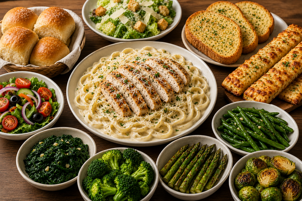 Chicken Alfredo with variation 