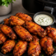 Air Fryer Chicken Wings with Crispy and Juicy Skin