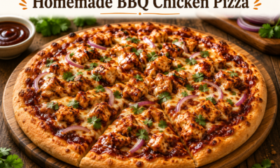 Homemade BBQ Chicken Pizza
