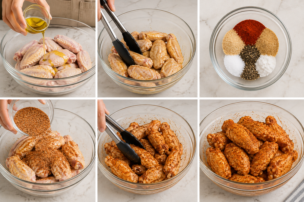 marinate the chicken wings 