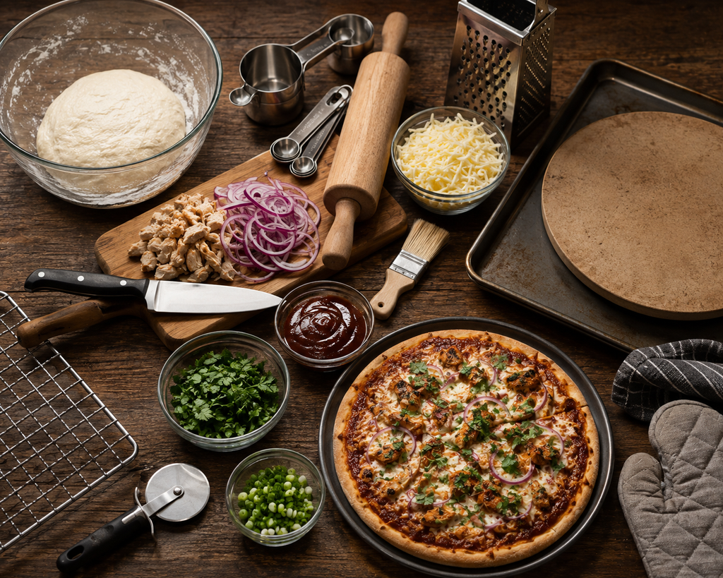 Equipment Needed for Homemade BBQ Chicken Pizza