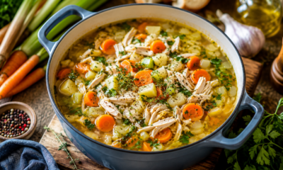 Healthy Chicken Soup Recipe With Vegetables and Tender Chicken