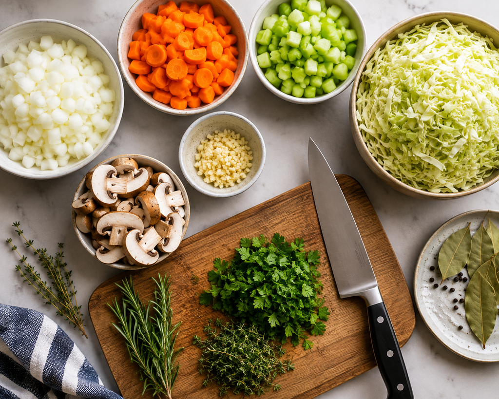 Prepare the Ingredients for Healthy Chicken Soup Recipe