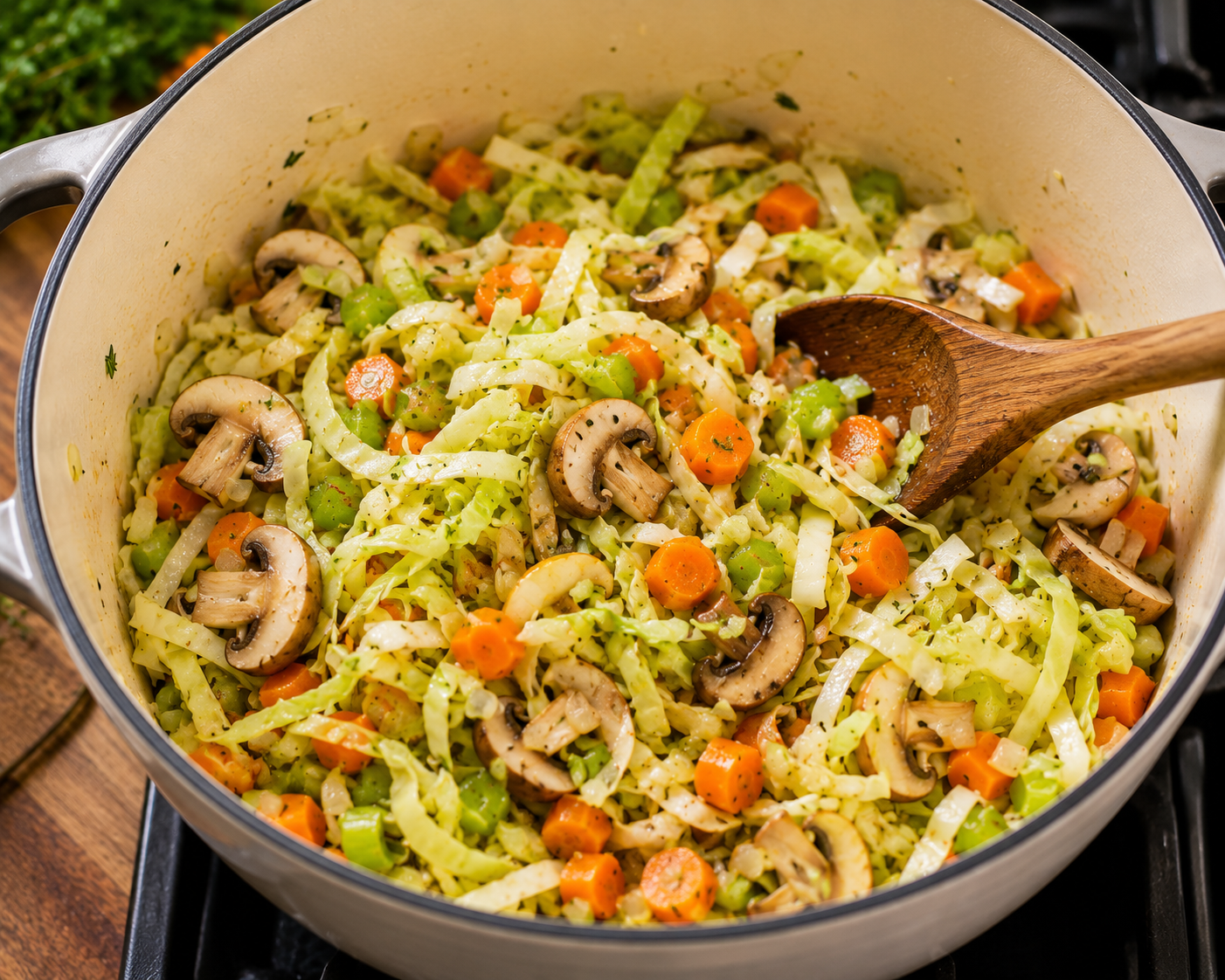 Add the Remaining Vegetables in the bowl of soup