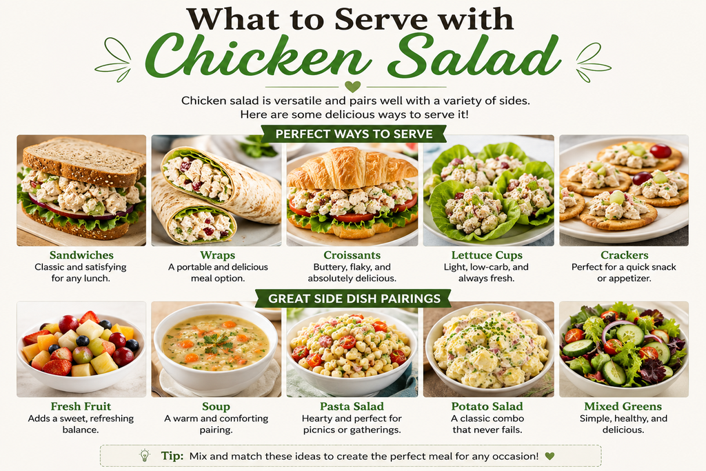 Serving Chicken Salad with variation