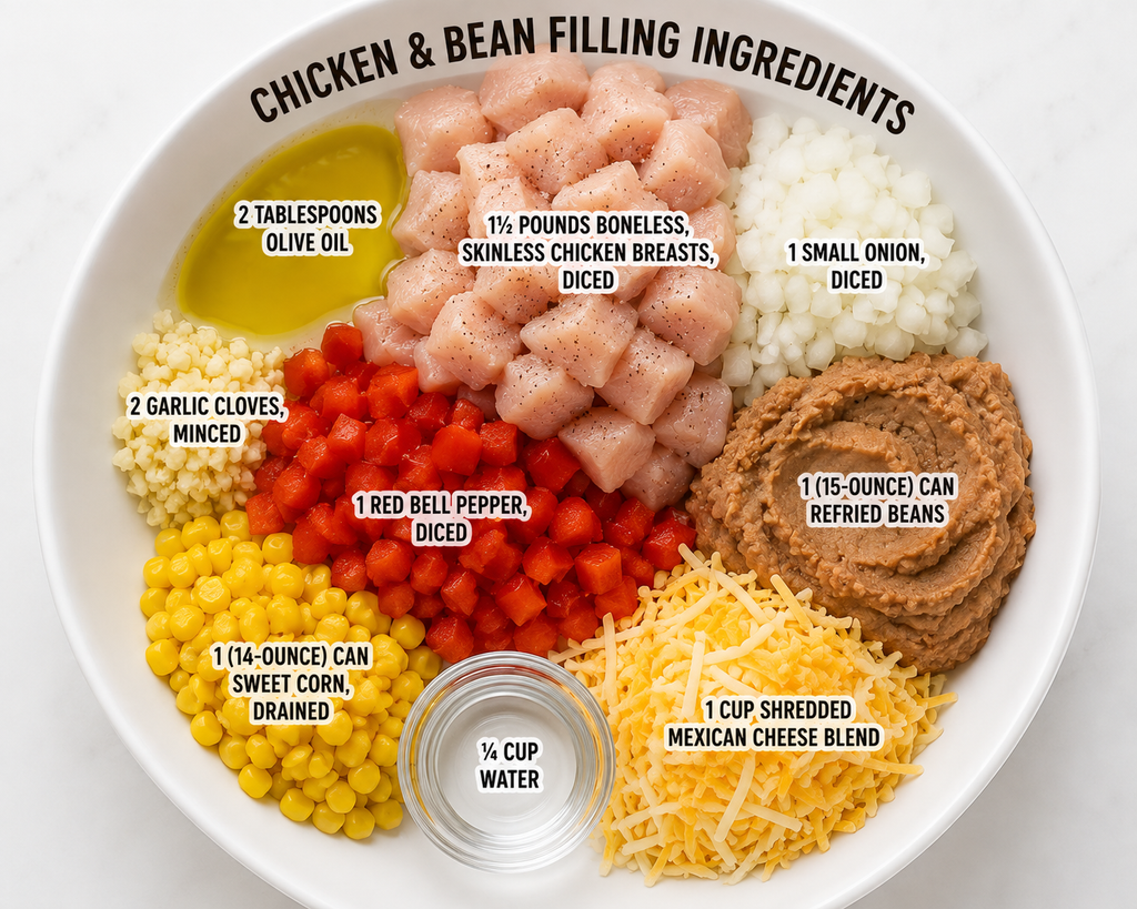 Chicken Enchilada filling ingredients