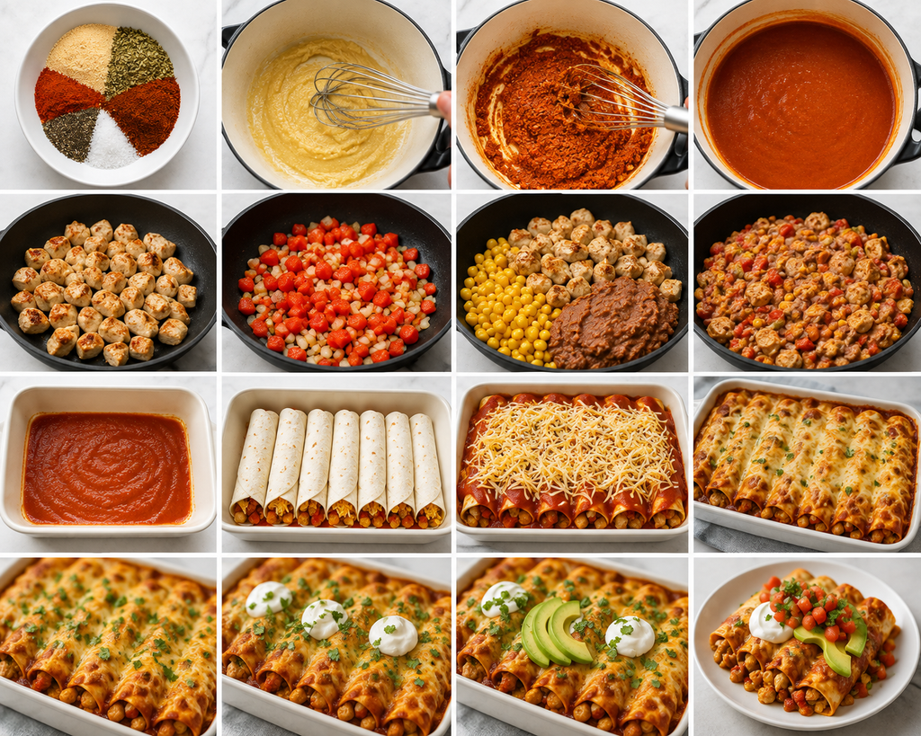How to make chicken Enchilada step by step