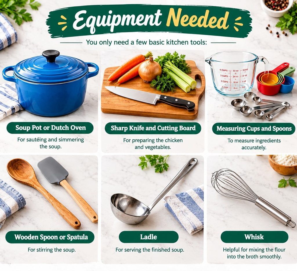 Equipment Needed For Chicken Pot Pie Soup