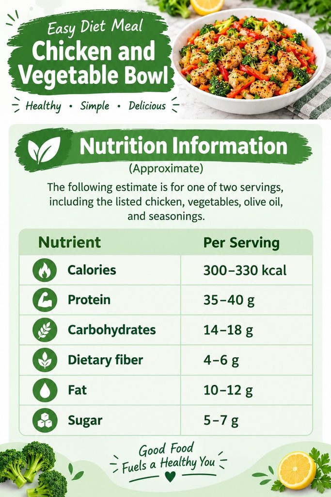 Nutrition Information easy diet meal