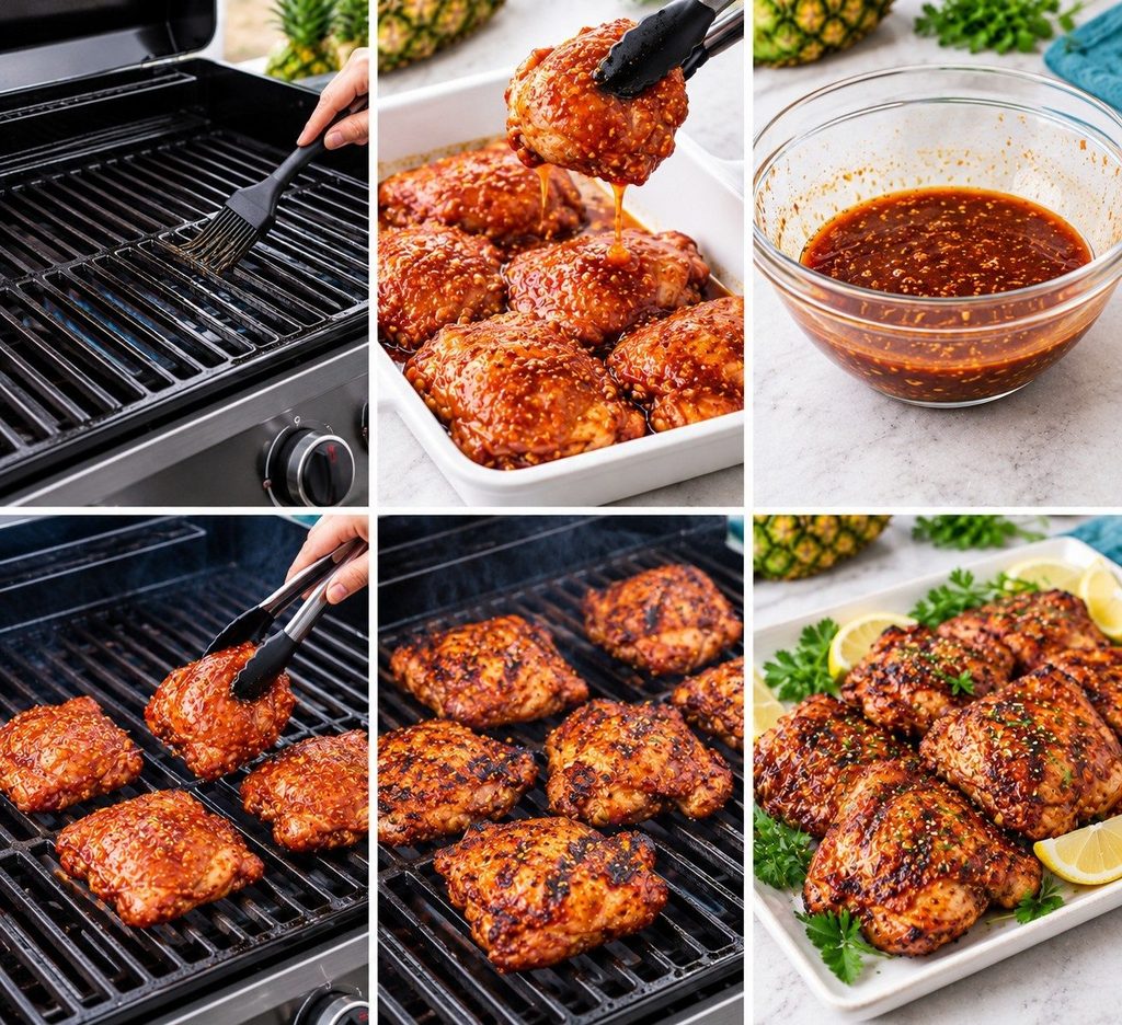Preheat the Grill for making huli huli chicken recipe