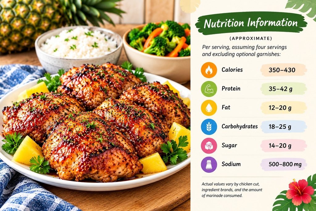 Nutrition Information For Huli Huli Chicken Recipe