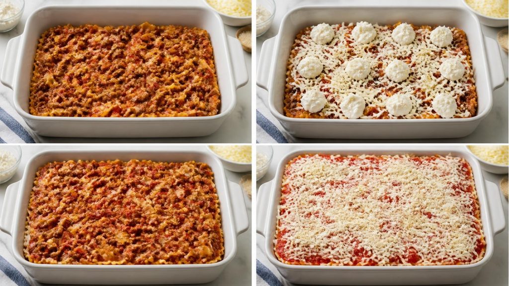 Add the Cheese for making baked ziti recipe